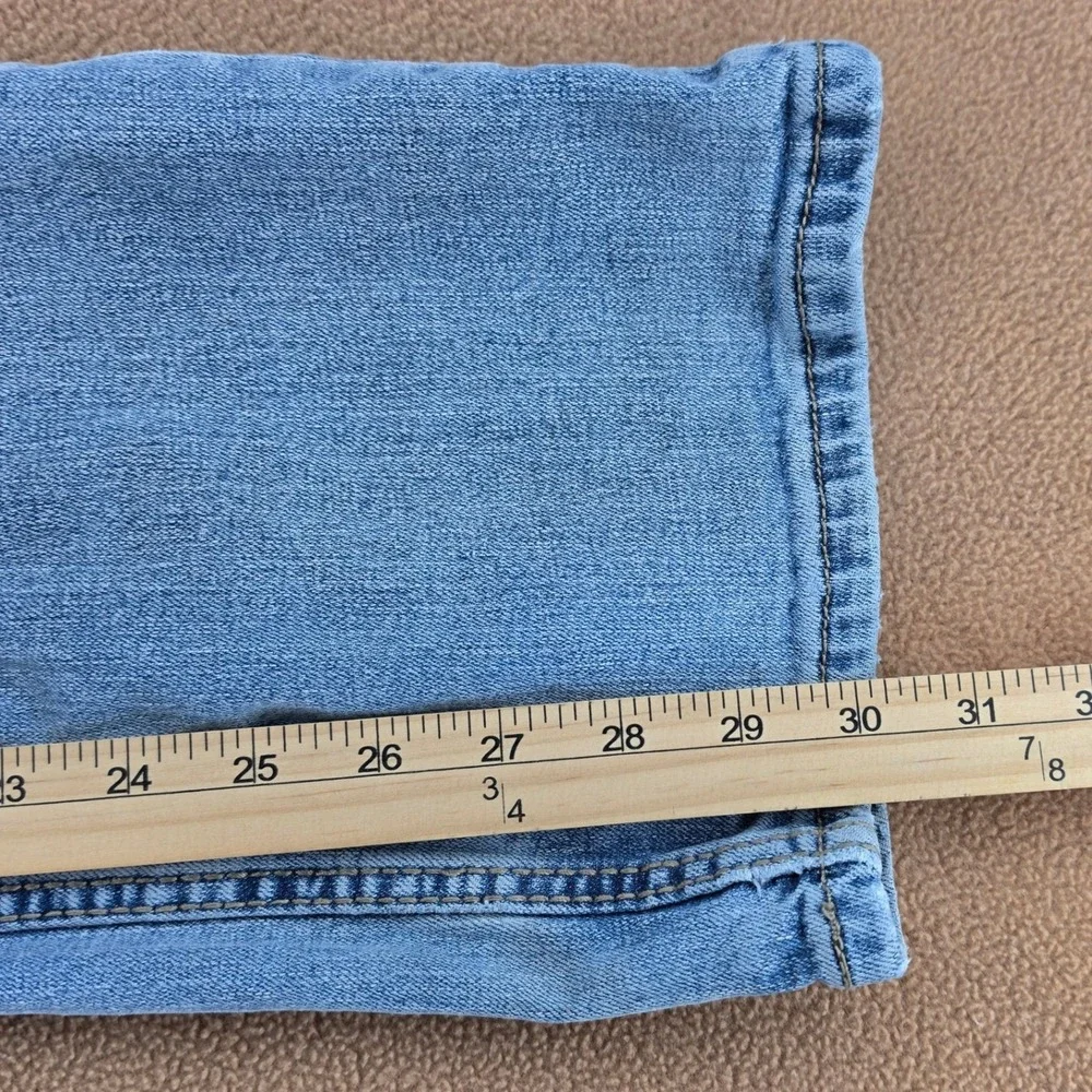Wrangler Retro Slim Straight Mens Light Wash Stretch Denim Jeans 38x32 88MWZGB